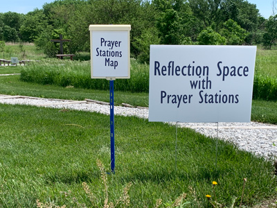 photo: Entry to the Prayer Garden
